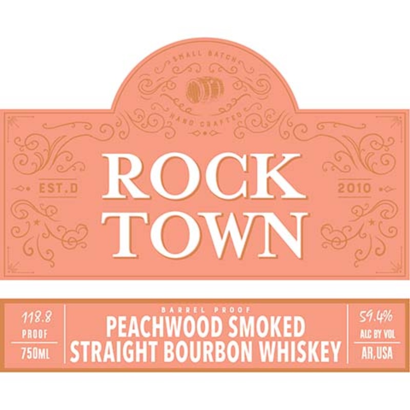 Rock Town Peachwood Smoked Straight Bourbon Whiskey